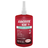 Composé de retenue Loctite<sup>MD</sup> 638, 250 ml, Bouteille, Vert AF278 | Pronet Distribution
