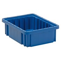 Contenants Divider Box<sup>MD</sup>, Plastique, 10,9" la x 8,3" p x 3,5" h, Bleu CC946 | Pronet Distribution