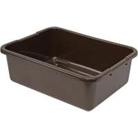 All-Purpose Ribbed-Bottom Storage Tub, 7" H x 15" D x 21" L, Plastic, Brown CG216 | Pronet Distribution