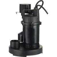 Pompe de puisard submersible thermoplastique, 2560 gal./h, 115 V, 4,6 A, 1/3 CV DC842 | Pronet Distribution