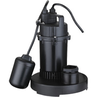 Pompe de puisard submersible thermoplastique, 2560 gal./h, 115 V, 4,6 A, 1/3 CV DC843 | Pronet Distribution