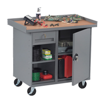 Mobile Workbench Cabinet, Laminate Surface FL652 | Pronet Distribution