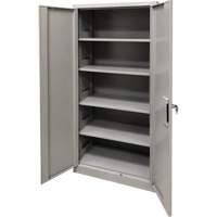 Storage Cabinet, Steel, 4 Shelves, 78" H x 36" W x 24" D, Grey FN426 | Pronet Distribution