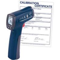 Thermomètre à infrarouge avec certificat ISO, -25,6°- 752° F ( -32° - 400° C ), 12:1, Émissivité Ajustable IB968 | Pronet Distribution
