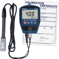 pH/mV-mètre avec température, comprend un certificat ISO IC872 | Pronet Distribution