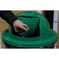 Couvercle pour baril à déchets, Couvercle bombé, Métal, Convient aux contenants 23-1/2" dia. JL021 | Pronet Distribution