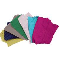 Recycled Material Wiping Rags, Cotton, Mix Colours, 10 lbs. JQ107 | Pronet Distribution
