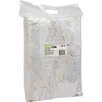 Recycled Material Wiping Rags, Cotton, White, 10 lbs. JQ110 | Pronet Distribution