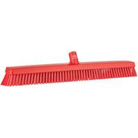 Heavy-Duty Push Broom, Fine/Stiff Bristles, 24", Red JQ214 | Pronet Distribution