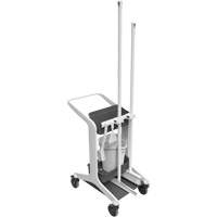 HyGo Mobile Cleaning Station, 30.7" x 20.9" x 40.6", Plastic/Stainless Steel, White JQ266 | Pronet Distribution