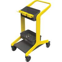 HyGo Mobile Cleaning Station, 30.7" x 20.9" x 40.6", Plastic/Stainless Steel, Yellow JQ267 | Pronet Distribution
