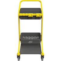 HyGo Mobile Cleaning Station, 30.7" x 20.9" x 40.6", Plastic/Stainless Steel, Yellow JQ267 | Pronet Distribution