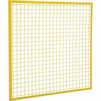 Wire Mesh Partition Components - Panels, 4' H x 4' W, Yellow KD130 | Pronet Distribution