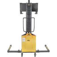 Narrow Mast Powered Lift Stacker, Electric Operated, 1000 lbs. Capacity, 63" Max Lift LV589 | Pronet Distribution