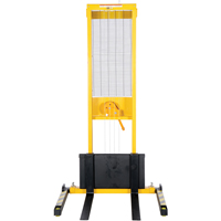 Manual Stacker, Hand Winch Operated, 770 lbs. Capacity, 60" Max Lift LV616 | Pronet Distribution