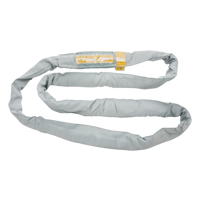 Polyester Round Sling, Grey, 4" W x 6' L, 32000 lbs. Vertical Load LW173 | Pronet Distribution