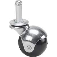 Roulette zinguée, Pivotant avec frein, Diamètre 2" (50,8 mm), Capacité 200 lb (91 kg) MI921 | Pronet Distribution