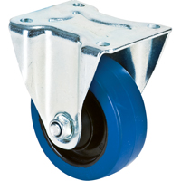Roulette bleue, Fixe, 4" (101,6 mm), Caoutchouc, 350 lb (158,8 kg) ML334 | Pronet Distribution