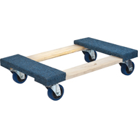 Socle roulant en bois dur à bouts avec tapis, Cadre en Bois, 18" la x 24" lo, Capacité 1400 lb MN214 | Pronet Distribution