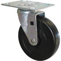 Roulette pivotante en caoutchouc pour chariot à plateforme MP433 | Pronet Distribution
