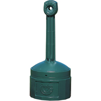 Smoker’s Cease-Fire<sup>®</sup> Cigarette Butt Receptacle, Free-Standing, Plastic, 4 US gal. Capacity, 38-1/2" Height NI695 | Pronet Distribution