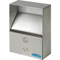 Smoking Receptacles, Wall-Mount, Stainless Steel, 1 Litres Capacity, 9" Height NI753 | Pronet Distribution