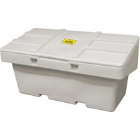 Salt Sand Container SOS™, With Hasp, 72" x 36" x 36", 36 cu. Ft., Grey NJ120 | Pronet Distribution