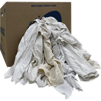 Wiper Rags Box, Ganzie, White, 20 lbs. NKC093 | Pronet Distribution