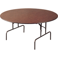 Tables pliante, Ronde, 60" l x 60" la, Stratifié, Brun OA304 | Pronet Distribution