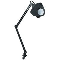 Lampe de travail avec loupe, 60 W, Fluorescent/Incandescente/DEL, Pince, Col 40", Noir OM130 | Pronet Distribution
