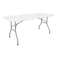 Table pliante, Rectangulaire, 72" l x 30" la, Polyéthylène, Blanc ON599 | Pronet Distribution