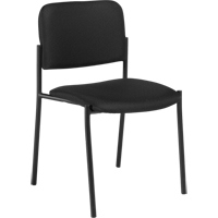 Armless Stacking Chairs, Fabric, 32" High, 300 lbs. Capacity, Black OP319 | Pronet Distribution