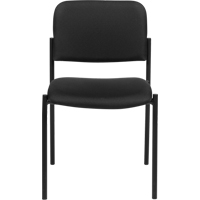 Armless Stacking Chairs, Fabric, 32" High, 300 lbs. Capacity, Black OP319 | Pronet Distribution