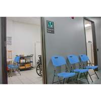 Folding Chair, Polyethylene, Blue, 350 lbs. Weight Capacity OP449 | Pronet Distribution