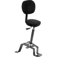 Chaise ergonomique de calibre soudage assis-debout TA 300<sup>MC</sup>, Position assise/debout, Ajustable, Tissu Siège, Noir/gris OP496 | Pronet Distribution