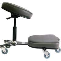 Flex™ Ergonomic Chair, Mobile, Adjustable, Vinyl Seat, Black/Grey OP510 | Pronet Distribution