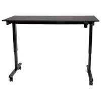 Adjustable Stand-Up Desk, Stand-Alone Desk, 45-1/4" H x 29-1/2" D, Black OP576 | Pronet Distribution