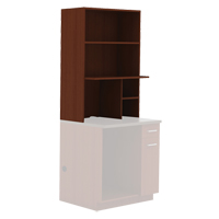 Modular Cabinet, Melamine, 3 Shelves, 48" H x 36" W x 18" D, Mahogany OP758 | Pronet Distribution