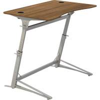 Verve™ Height Adjustable Stand-Up Desk, Stand-Alone Desk, 42" H x 47-1/4" W x 31-3/4" D, Walnut OQ705 | Pronet Distribution