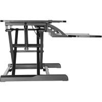 Goya™ Sit-Stand Workstation, Desktop Unit, 22" H x 31-1/2" W x 24" D, Black OQ763 | Pronet Distribution