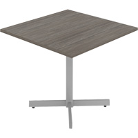 Cafeteria Table, 36" L x 36" W x 29-1/2" H, 1" Top, Laminate, Grey/White OQ946 | Pronet Distribution