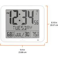 Horloge de bureau numérique, Numérique, À piles, Noir OR502 | Pronet Distribution