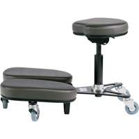 STAG4 Adjustable Kneeling Chair, Vinyl, Black/Grey OR511 | Pronet Distribution