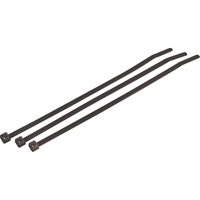 Attaches de câbles, Longueur 7-1/2", Résistance à la traction 50 lb, Noir PC111 | Pronet Distribution