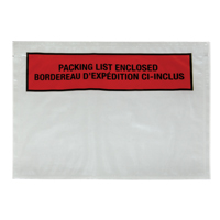 Pochette pour bordereau d'expédition, 7" lo x 5-1/2" la, Style Insertion par l'arrière PF882 | Pronet Distribution