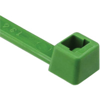 T Series Cable Ties, 8" Long, 50 lbs. Tensile Strength, Green PG627 | Pronet Distribution