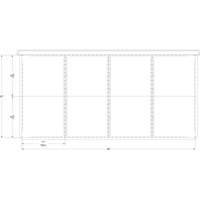 Cabinet d'entreposage à tiroirs intégré Interlok RN760 | Pronet Distribution