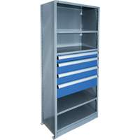 Cabinet d'entreposage à tiroirs intégré Interlok RN747 | Pronet Distribution