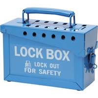 Portable Metal Lock Box, Blue SAC281 | Pronet Distribution