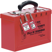 Latch Tight™ Portable Group Lock Box, Red SAL519 | Pronet Distribution